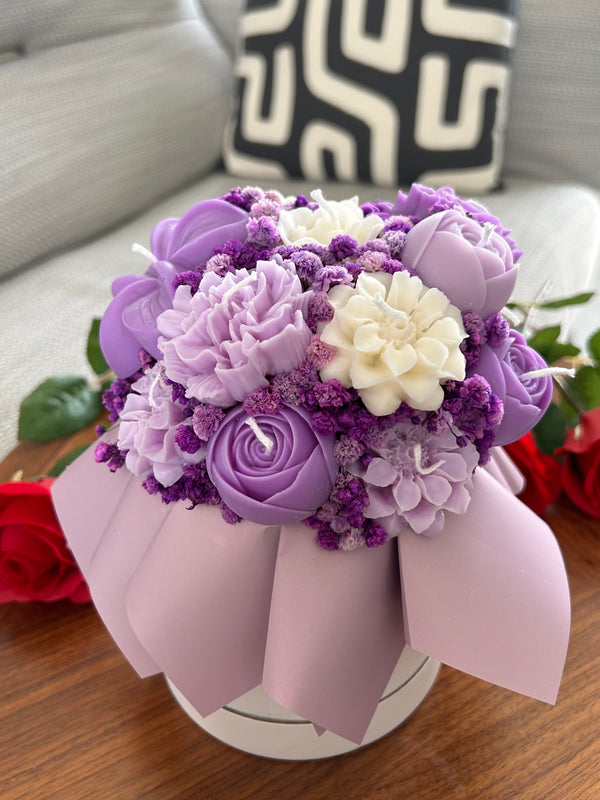 BOUQUET BOUGIE VIOLET